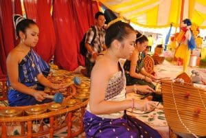 photo of performers during the Lowell Southeast Asian Water Festival